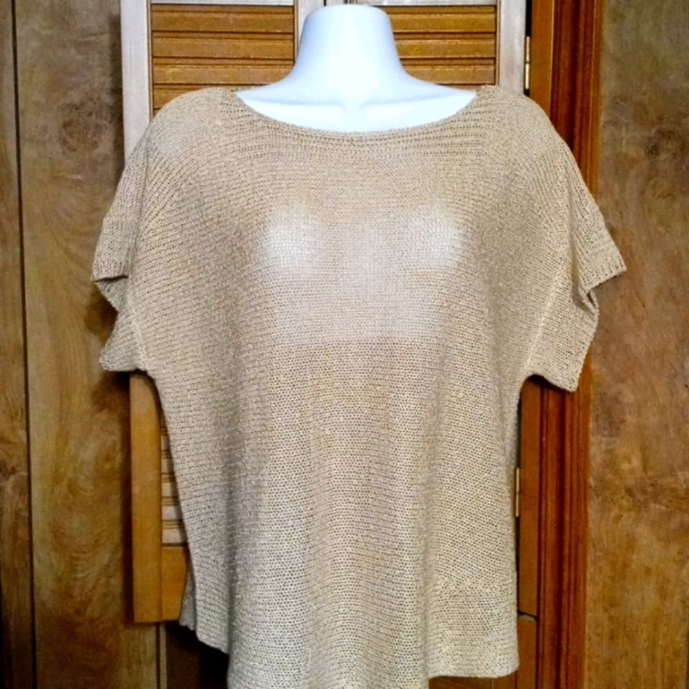 Cable & Gauge Cap Sleeved Sweater